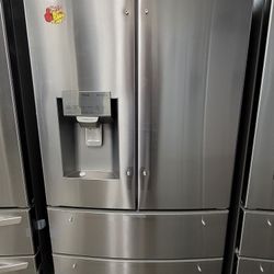 New LG 4 Door Stainless Steel French Door Refrigerator 