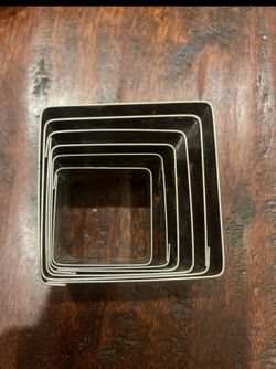  square Cookie Cutter Set.