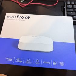 eero Pro 6E Tri-band mesh Wi-Fi router AX5400