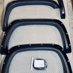 94 to 01 Dodge Ram Fender Flares with Rivets Guardabarros Polvaderas Mud Guard  