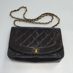 Chanel Diana Chain Purse, No Dust Bag, No Box, Entrupy Verified, In Used Condition 
