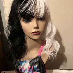 Black And White Wig