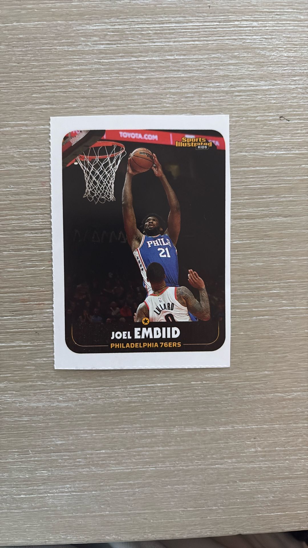 Joel Embiid Sports Illustrated Card