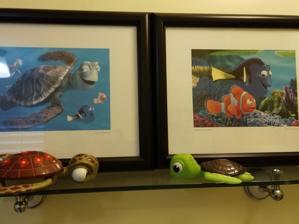 Disney Finding Nemo Framed Pair Artwork