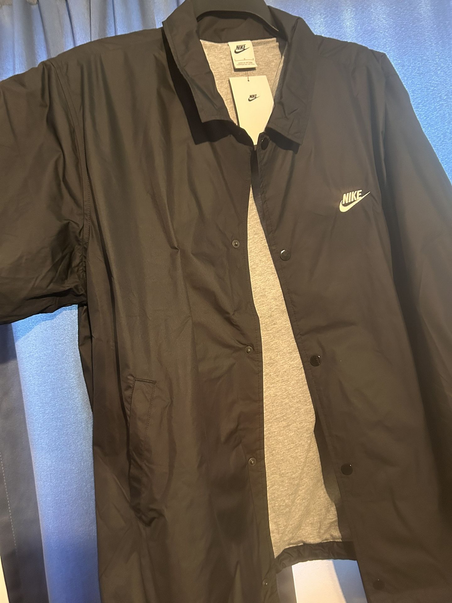 Black Nike Coaches Jacket