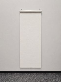 2 White Roller Window Shades – 36.5” W x 95” L – Good Condition