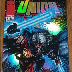 The Union Superhero Foil Cover Issue Number 1 Image Comics Mark Texeira