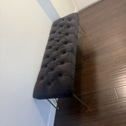Black Velvet Bench 