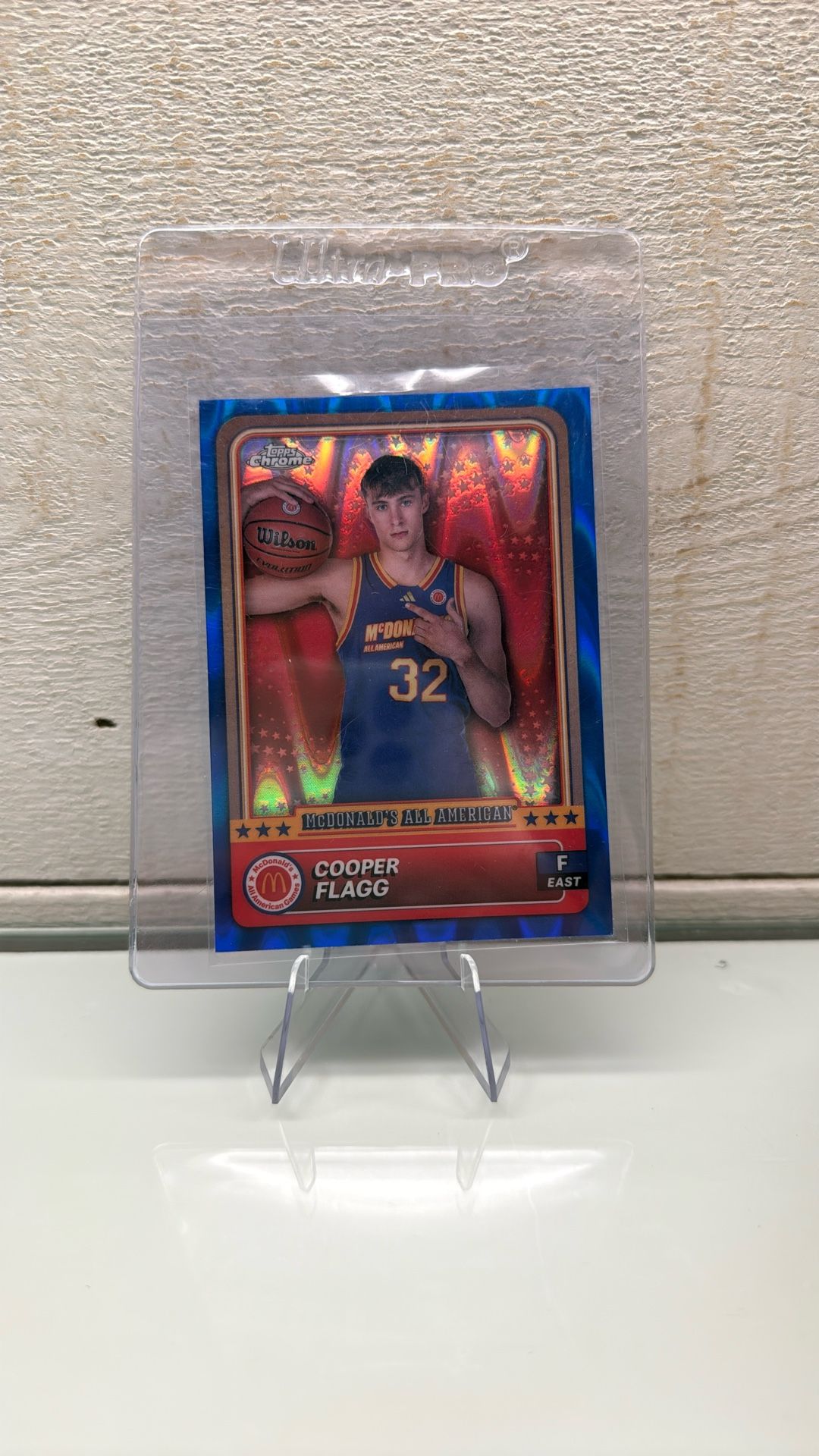 Cooper Flagg 2024 Topps Chrome Mcdonalds All-American Blue Ray Wave