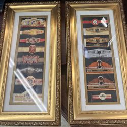 Vintage Cigar Labels - Framed
