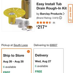 123 CONNECT DRAIN ASSEMBLY  BRAND NEW  $$45.00 OR BEST OFFER