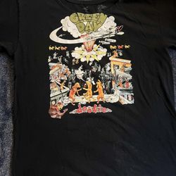 Green Day/Cut Off Shoulder Women's Tshirt