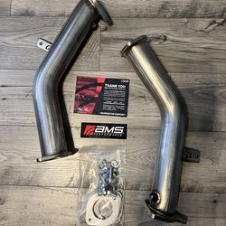 AMS PERFORMANCE- VR30 Race Lower Downpipes