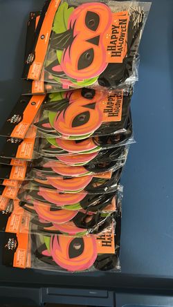 Happy Halloween Pumpkin Masks – 15pkg of 24 masks