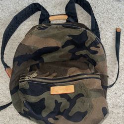 Louis V x Supreme Camo Backpack