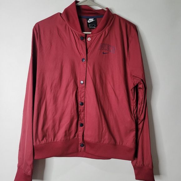 Nike Swoosh Nylon Light Varsity Bomber Size M