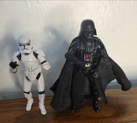 Darth Vader and a Clone Trooper