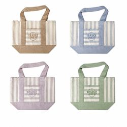 Trader Joe's Striped Canvas Mini Tote - Summer 2026