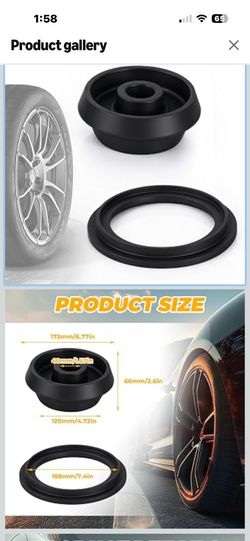 Brand New 40mm Wheel Balancer Cone Kit Fits 4.72"-6.77" Wheels, Dual Sided Collet for Cars, Trucks, SUVs & Caravans