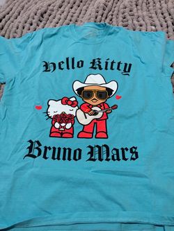 Bruno MarsxHello kitty pop up t shirt