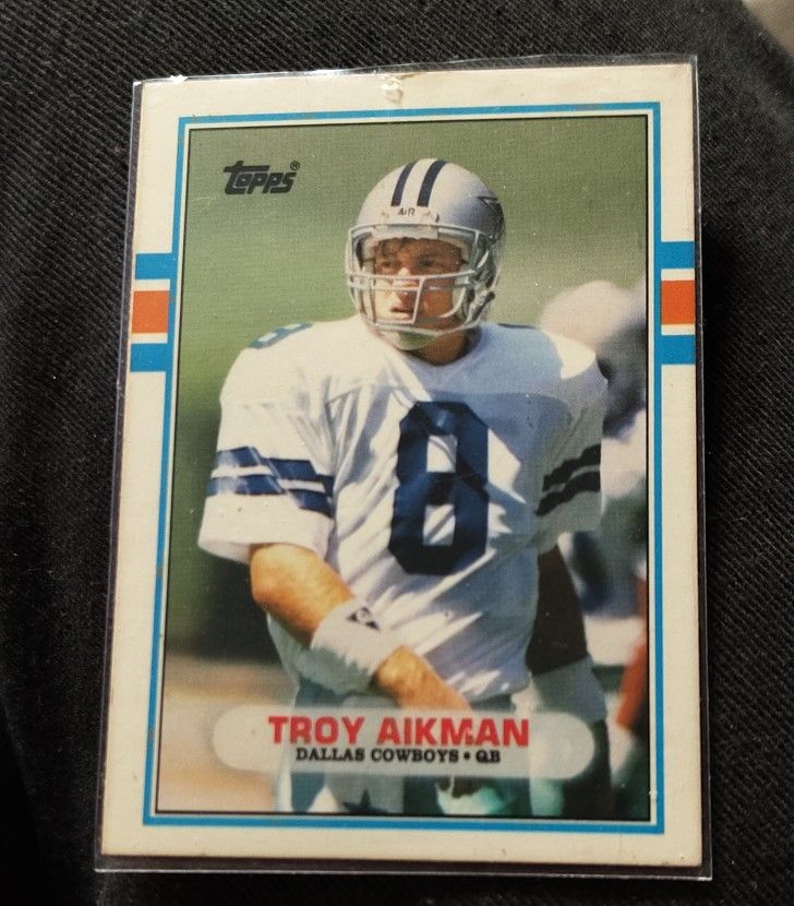 1989 Topps Traded Aikman and Sanders  Rookie Cards