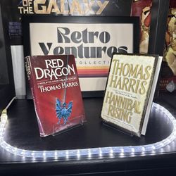 Red Dragon Thomas Harris 1981 Hardcover Dust Jacket w 2006 Hannibal Rising VG
