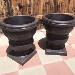 New Flower Pots Made Out Of Cement Perfect Gift 