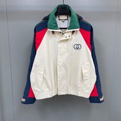 G  Cotton Nylon Jacket With Patch 