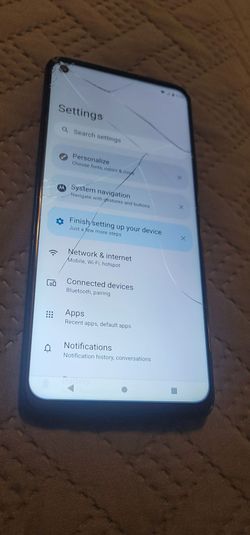 Motorola Stylus 5G 128gb Unlock has crack screen working perfect selling cheap