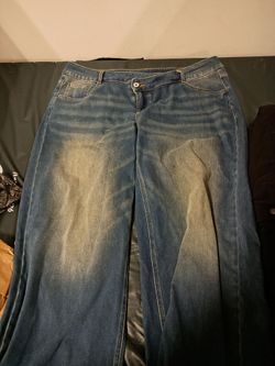 Halara washed denim large