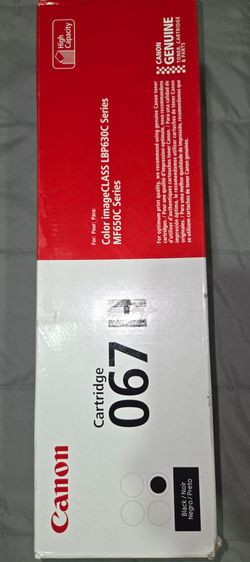 Canon 067 H Black Toner Cartridge, High Capacity