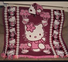 Adult Hello kitty Poncho