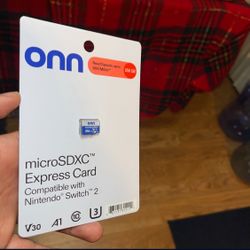 256gb Onn micro Sd card Express version  For Nintendo Switch 2