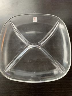 Snack dish by Caldier Italy crystal