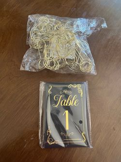 Table numbers