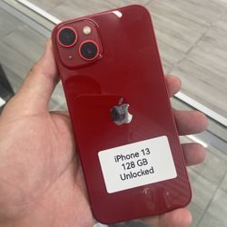 Red iPhone 13 Unlocked. Cash Or $50 Down W Approval 