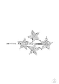 Paparazzi Silver Star Hair Clip