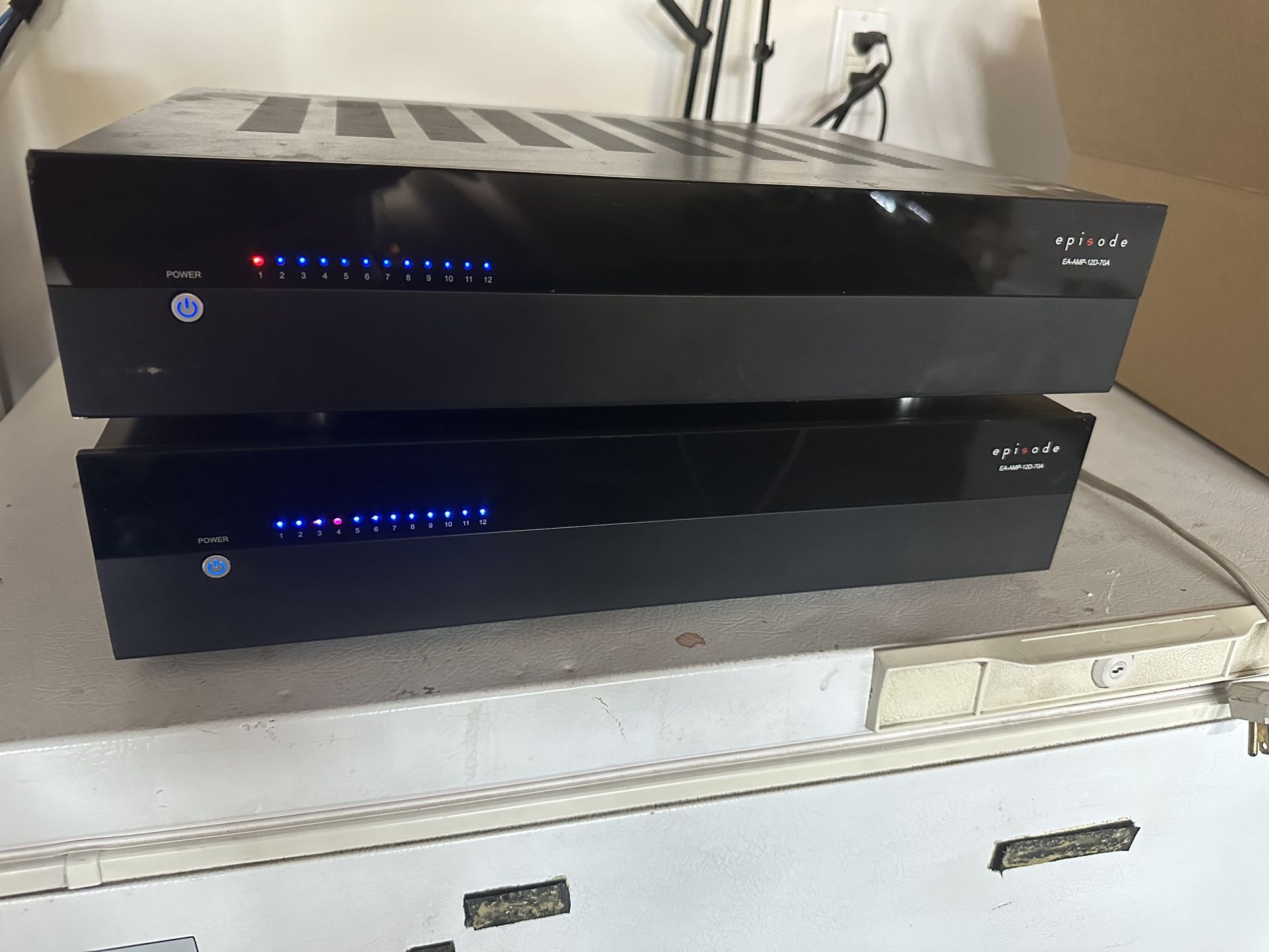 Two Episode EA-AMP-12D-70A 12 Channel Amplifiers