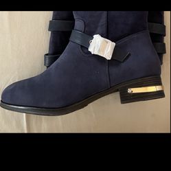 High Boots - Navy Blue, Size 10