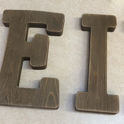 Wooden letters