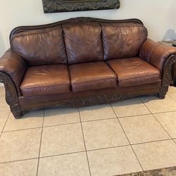 Leather Sofas 2 Piece Set 