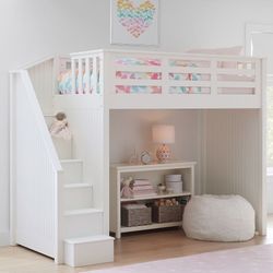 Loft Bunk Bed, Twin, White, Catalina By Pottery Barn Kids