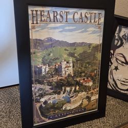 Hearst Castle 12" x 18" framed print in new Michael's frame