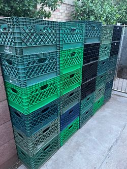 Numerous Vintage Milk Crates Available