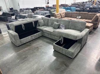 New Corduroy Sleeper Sofa - Pull-Out Bed Included