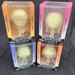 RARE GLOW IN THE DARK SET OF 4  HOMIE FIGURES 