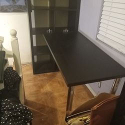 Ikea  Storage Bookcase With Attched Desk