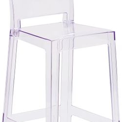 Chivary/Ghost Clear Barstool