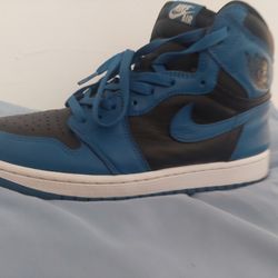 Blk/Blue Nike 1's