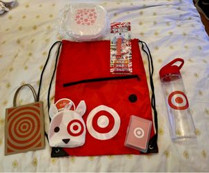 Target Backpack, Bullseye Bag, Target Deck Of Cards,Target Plastic Food Keeper Target Water Bottle